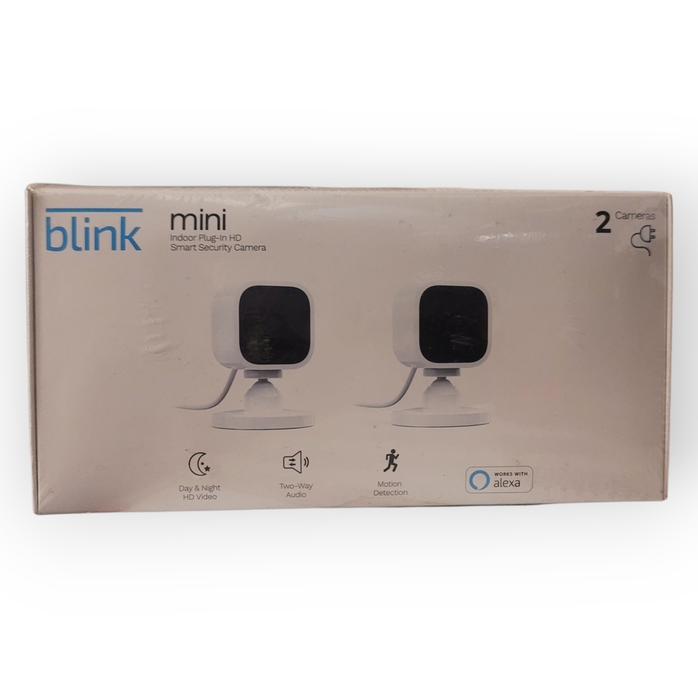 Link Mini Indoor Plug-In HD Smart Security 2 Cameras - White